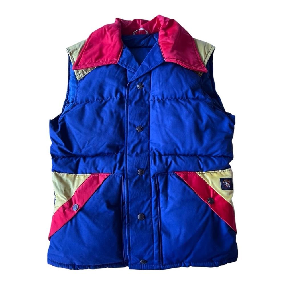 Vintage 80s Sterns Goose Down Puffer Vest, Small Retro
